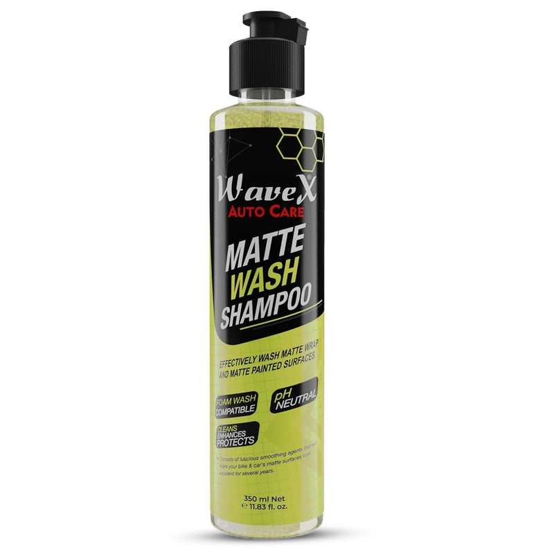 Wavex Car Shampoo and Bike Shampoo 350ml | For Matte Painted Vehicles | Foaming Shampoo For Matte Bikes and Cars - Image 1