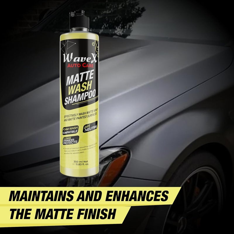 Wavex Car Shampoo and Bike Shampoo 350ml | For Matte Painted Vehicles | Foaming Shampoo For Matte Bikes and Cars - Image 2