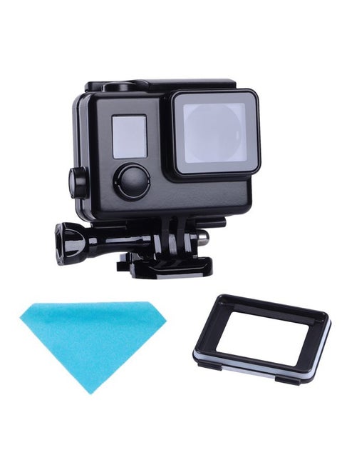 Replacement Waterproof Case Protective Black Housing Touch housing for GoPro Hero 4 Hero 3+ Hero3 Outside Sport Camera for Underwater Use Water Resistant up to 147ft (45m)