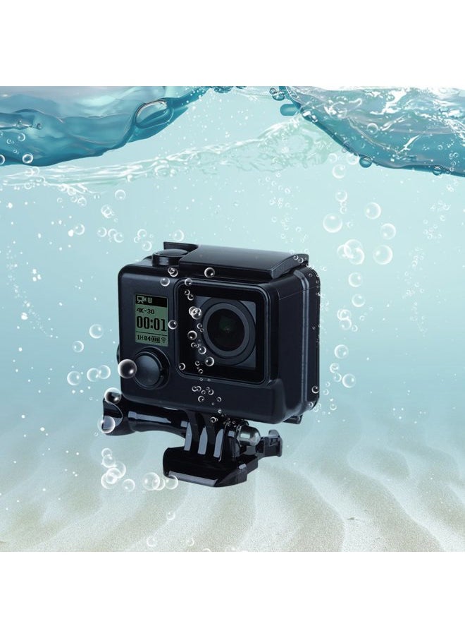 Replacement Waterproof Case Protective Black Housing Touch housing for GoPro Hero 4 Hero 3+ Hero3 Outside Sport Camera for Underwater Use Water Resistant up to 147ft (45m)