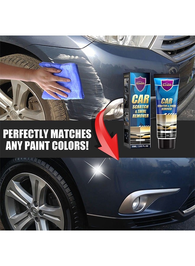 رايهونغ مزيل خدش ودوامة للسيارة ، ملمع ومرمم طلاء ، كريم إصلاح الخدوشإصلاح خدوش الطلاء ، أكسدة التآكل الخدوش 60 مل - Image 3