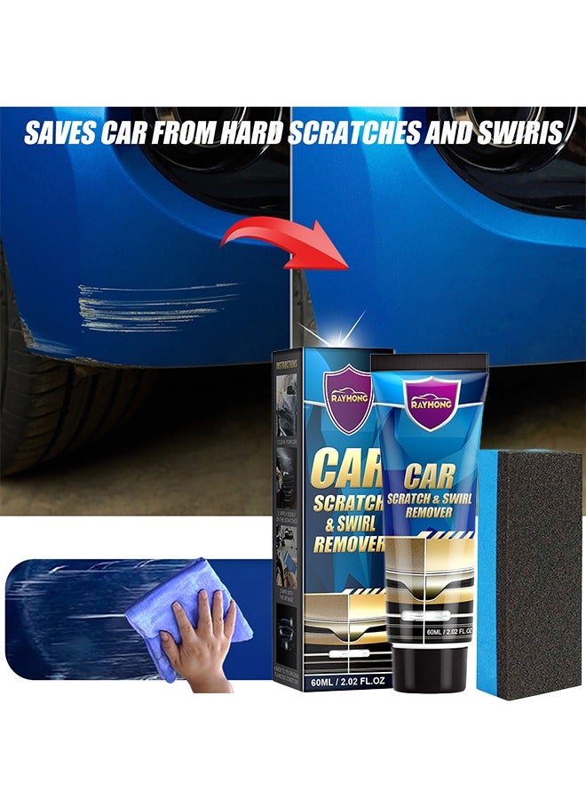رايهونغ مزيل خدش ودوامة للسيارة ، ملمع ومرمم طلاء ، كريم إصلاح الخدوشإصلاح خدوش الطلاء ، أكسدة التآكل الخدوش 60 مل - Image 2