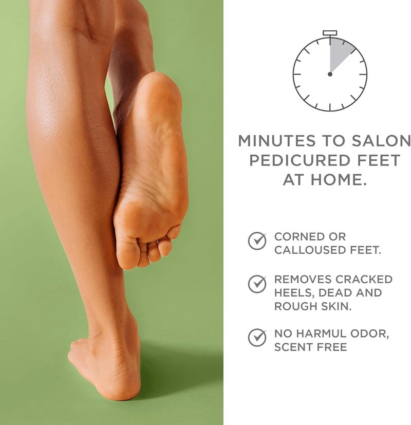 Global upgraded practical design Callus Remover for Feet - Tea Tree, Powerful Formulation - Extra Strength Gel, Home Pedicure Foot Spa Results - Cracked & Dead Dry Skin Supplies - 8 Oz Treated anti-rust metal - Image 3