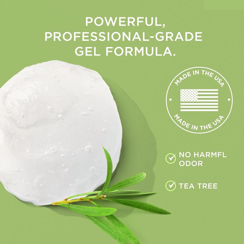 Global upgraded practical design Callus Remover for Feet - Tea Tree, Powerful Formulation - Extra Strength Gel, Home Pedicure Foot Spa Results - Cracked & Dead Dry Skin Supplies - 8 Oz Treated anti-rust metal - Image 2