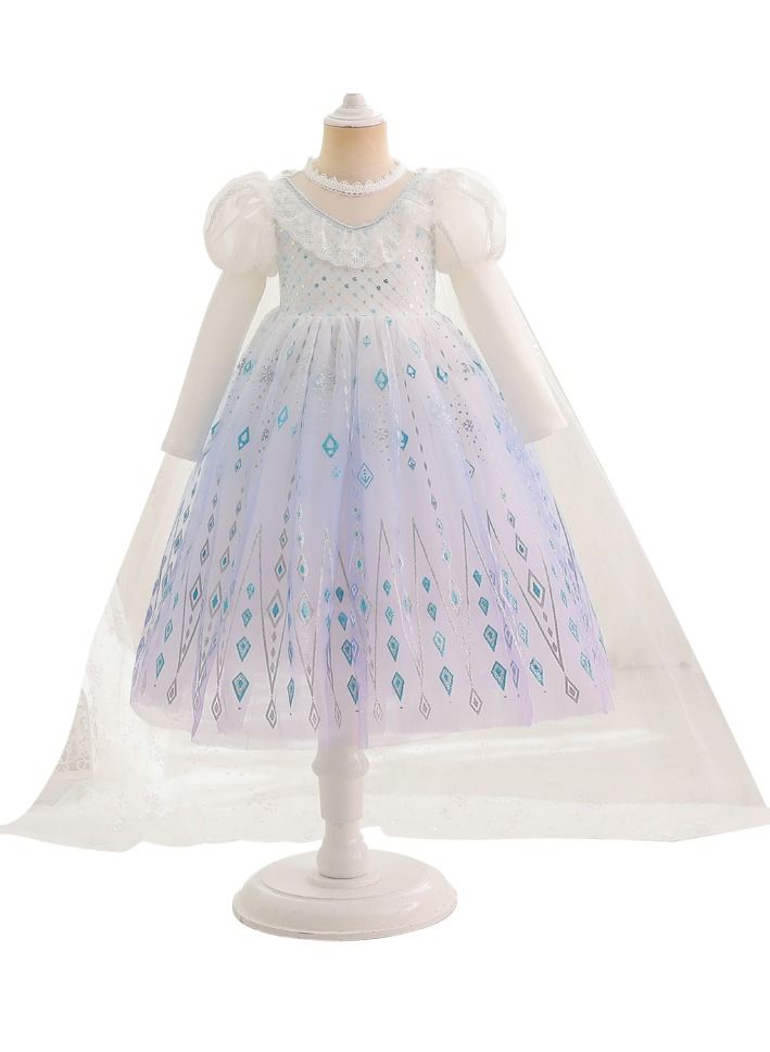 Loquat Fairytale Princess Themed Party Fancy Dress Cosplay Costume With Accessories Multicolour  - Image 1