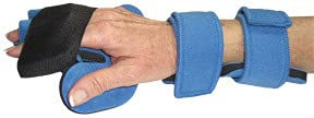 AliMed Comfyprene HandWrist Separate Finger Orthosis Adult Right Light Blue - Image 5