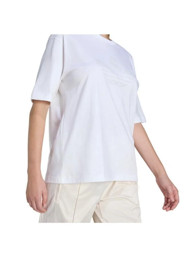 adidas Originals  PEARL TREFOIL T-Shirt for Women | Best Price UAE
