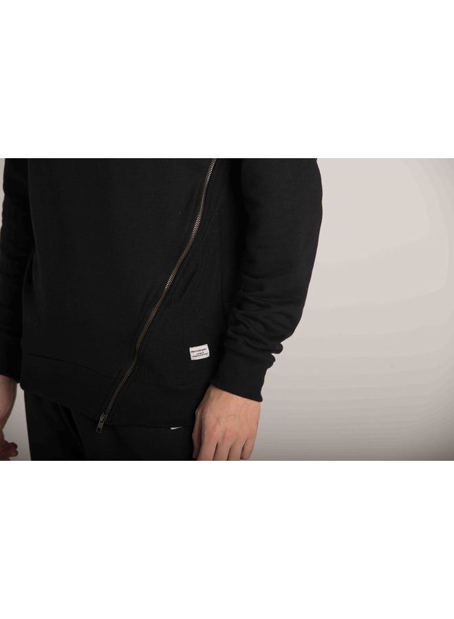 Marco Bergamo SIDE FRONT ZIP PLAIN SWEATSHIR  - Image 4