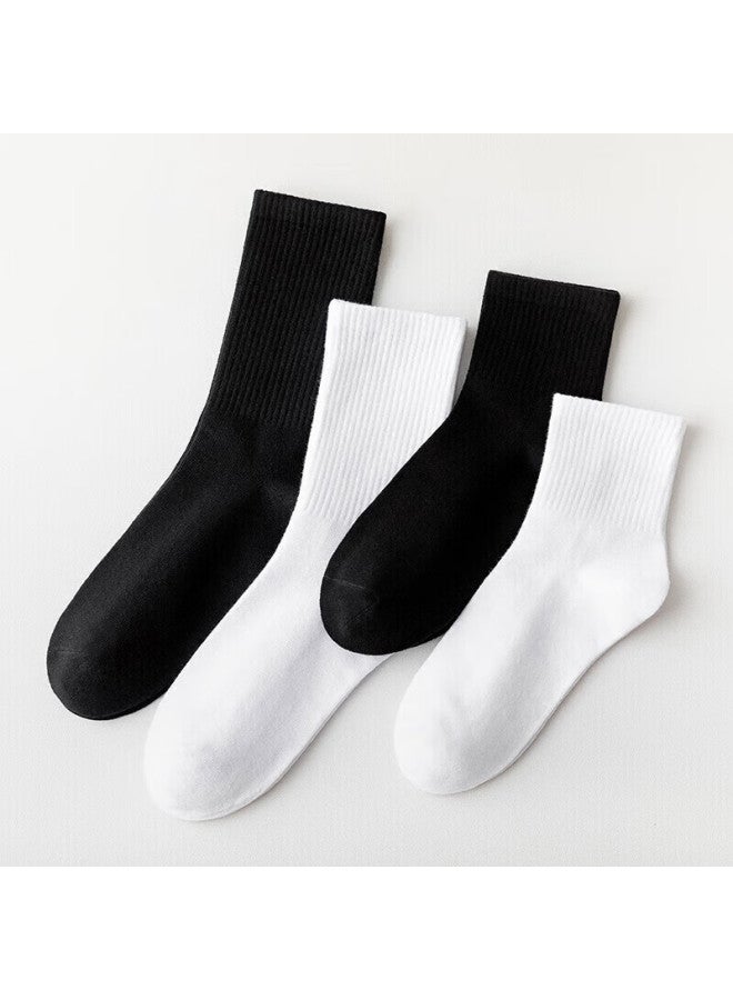 Cotton Thirteen Mianshisan جوارب رجالية طويلة أنبوبي خريف وشتاء لون صلب عمل عارضة طويلة 7 أزواج - Image 5