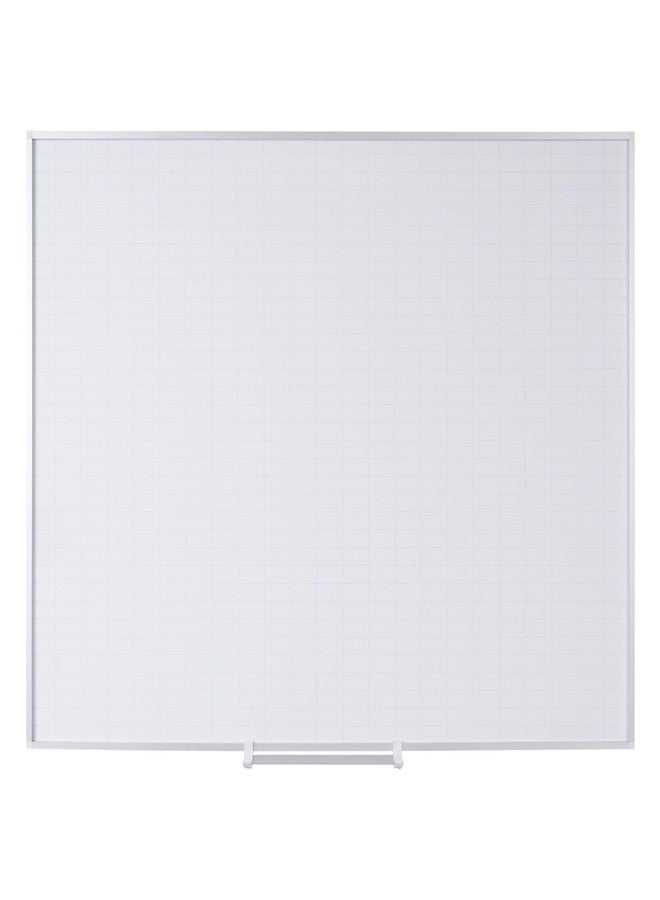 MasterVision Planning Board Magnetic Dry Erase 1" x 2" Grid Planner with Accessory Kit, 24" x 36", Aluminum Frame,Silver,MA0392830A - Image 1