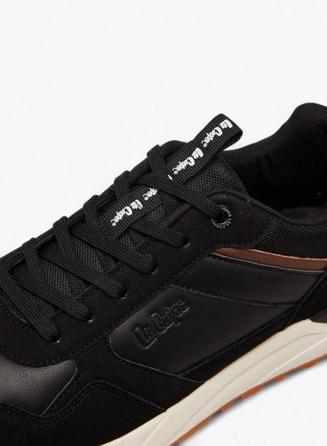 لي كوبر حذاء رياضي رجالي برباط وتفاصيل جلدية - Image 4