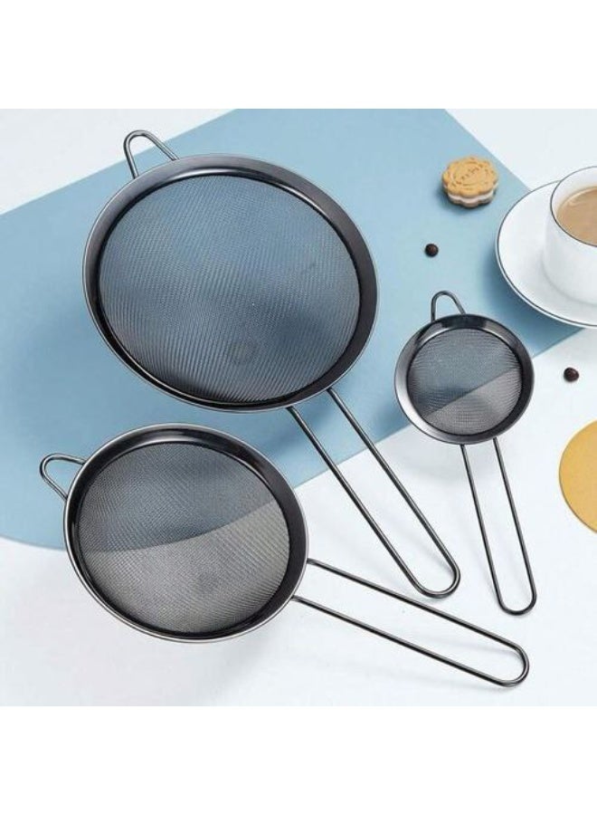 3-Piece High-Quality Stainless Steel Mini Strainer Set - Image 5