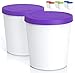 BALCI BALCI Balci - Premium Ice Cream Containers (2 Pack - 1 Quart Each) Perfect Freezer Storage Tubs with Lids for Ice  - Image 2