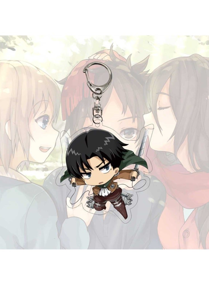 1Pcs Anime Attack on Titan Acrylic Keychain
