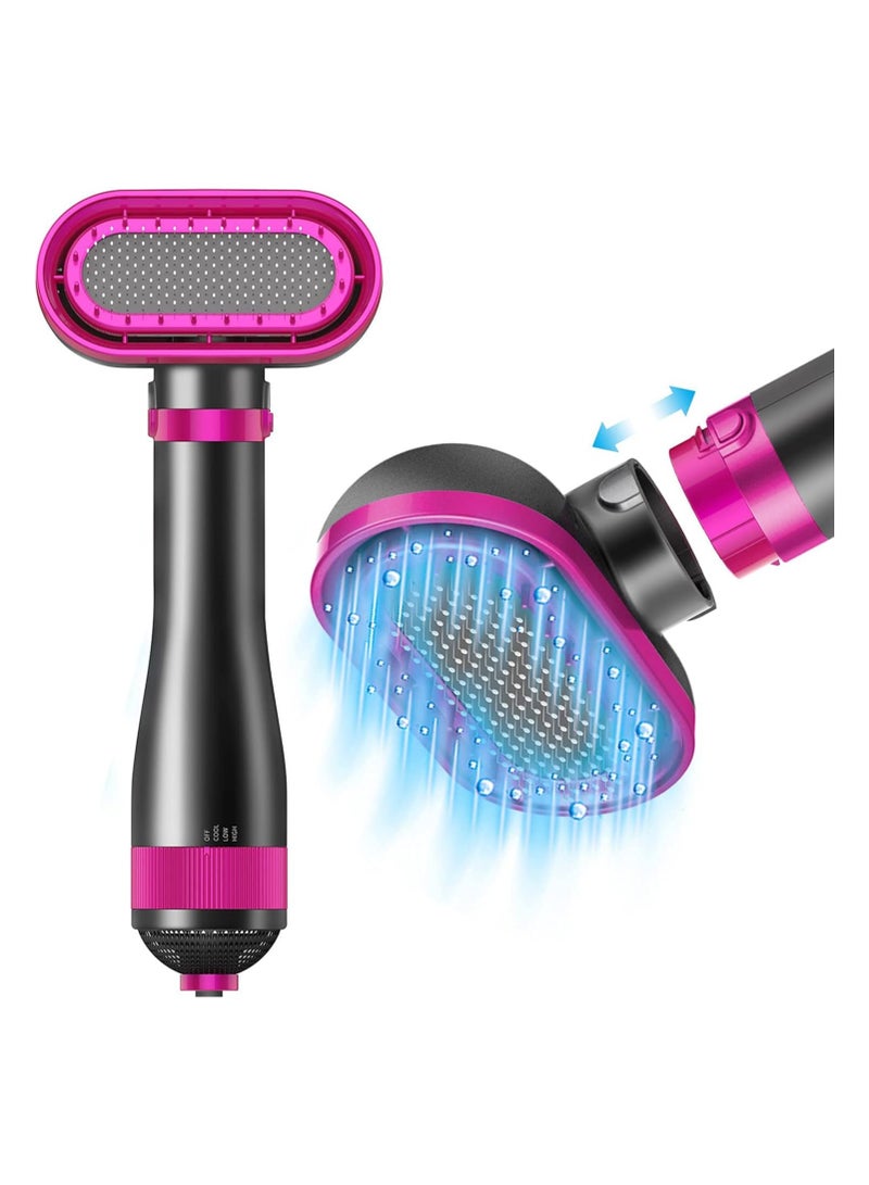 عام فرشاة مجفف شعر الحيوانات الأليفة 2 في 1، مجفف شعر هادئ احترافي منزلي للحيوانات الأليفة الصغيرة والمتوسطة، مع إعدادين للحرارة و3 مستويات سرعة قابلة للتعديل. - Image 1