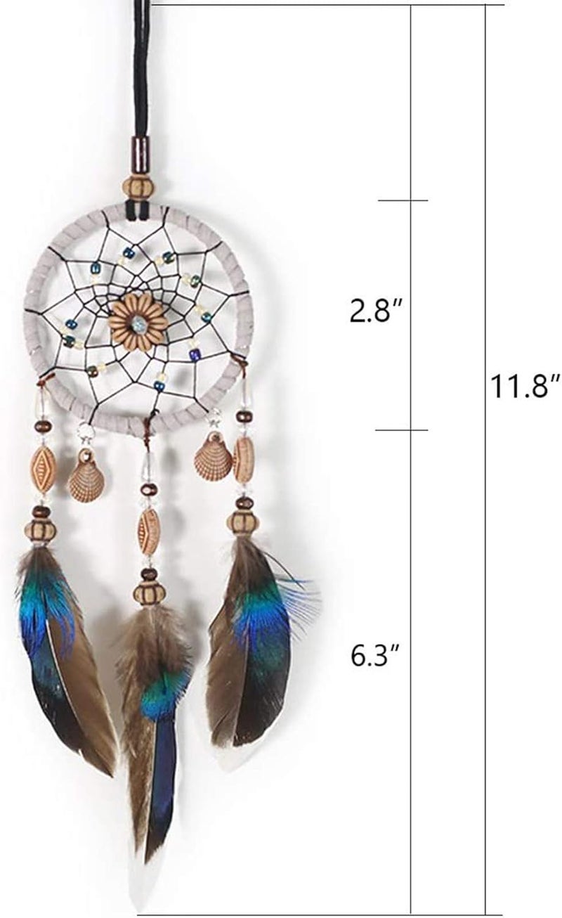SPANICE Feather Dream Catcher Pendant, Small Dream Catchers Car Charm for Hanging Decorations - Image 5