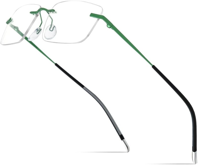 FONEX إطار نظارات تيتانيوم، نظارات بصرية بدون إطار للرجال والنساء F85634 - Image 1