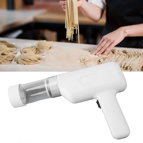Olpad Electric Pasta Maker Machine 6 in 1 Cordless Noodle Maker Gun Shape Spaghetti Making Machine White, Homemade Spaghetti Machine - Image 2