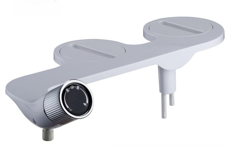 Azelf Toilet Bidet Seat Attachment – Non-Electric Ultra-Slim Design, Dual Wash Nozzles, Adjustable Pressure Luxurious Toilet with accessoires - Image 1