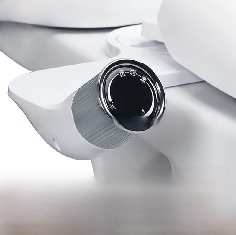 Azelf Toilet Bidet Seat Attachment – Non-Electric Ultra-Slim Design, Dual Wash Nozzles, Adjustable Pressure Luxurious Toilet with accessoires - Image 3