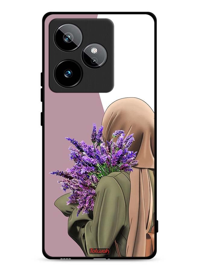 Tolwak Realme GT 7 5G Protective Case Cover Holding Flower