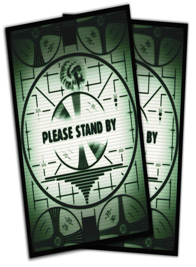 Digital Sorcery Studio MTG (Fallout) Please Stand by - 100 Card Game Sleeves - Compatible with MTG and Other TCGs - Perfect for MTG Fallout Decks - Image 1