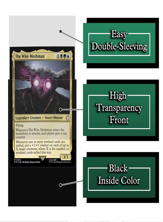 Digital Sorcery Studio MTG (Fallout) Please Stand by - 100 Card Game Sleeves - Compatible with MTG and Other TCGs - Perfect for MTG Fallout Decks - Image 5