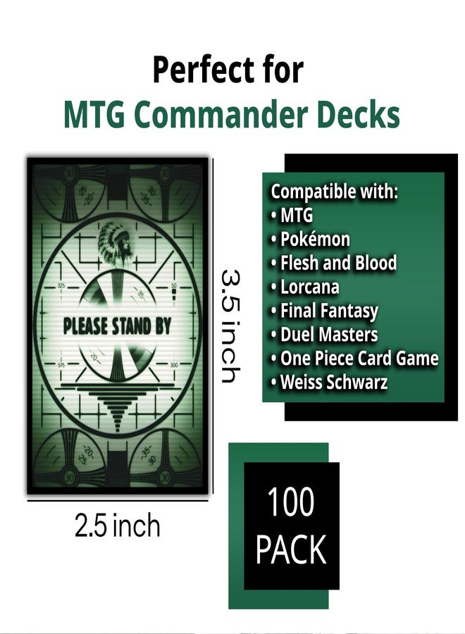 Digital Sorcery Studio MTG (Fallout) Please Stand by - 100 Card Game Sleeves - Compatible with MTG and Other TCGs - Perfect for MTG Fallout Decks - Image 4