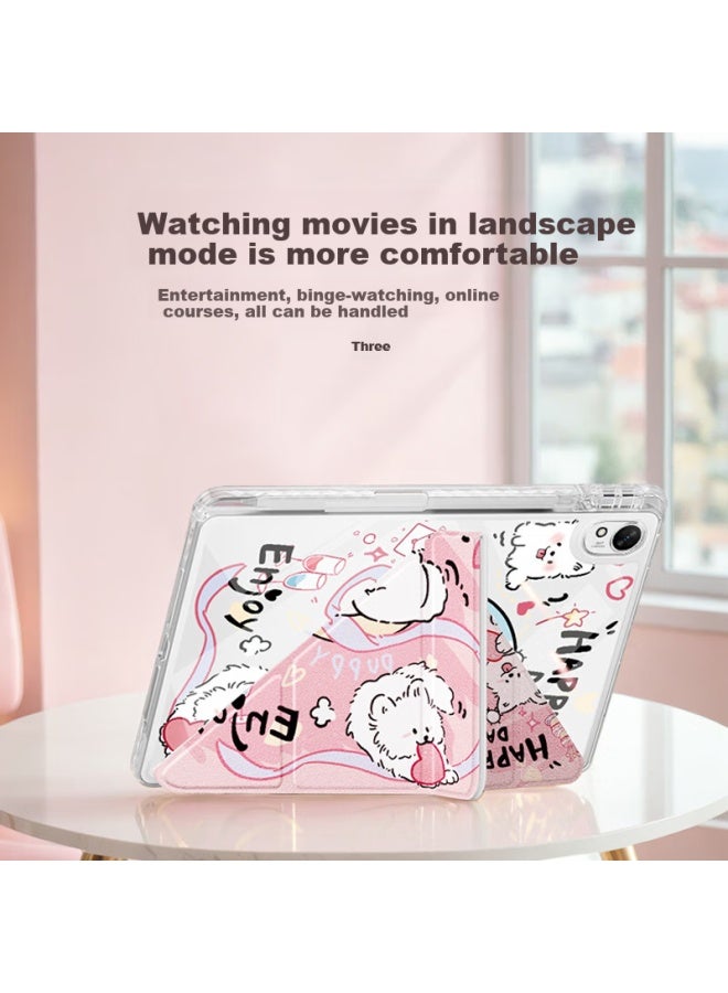 Shell Sister Qiaojiejie Huawei Matepad 11.5s Case For 2025 Models, 11.5-inch With Pencil Holder, Y-shaped Soft Light Version, Flexible Design, Anti-bending, Cute Cartoon Style, Horizontal And Vertical Folding Options Available - Image 2