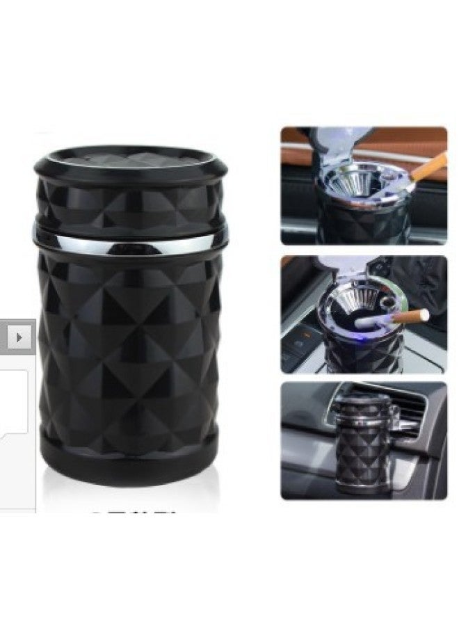 Car Ashtray Men's Multifunctional Car Supplies Daquan Women's Creative Black Technology Ash Cylinder Car With Cover Anti-fly