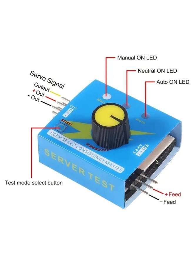 Compact SG90 Servo Tester Speed Adjuster 1pc For Arduino Robotics Projects - Image 3