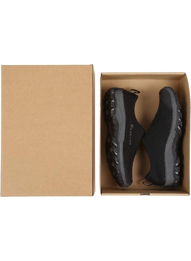 DUNISO 12 Pack Shoe Box, Heavy Duty Stackable Drawer Type Shoes Storage Organizer, with Viewable Window Corrugated Carton, Environmentally Friendly, Durable,Waterproof ,Dustproof,Used for storing Shoes, Socks, Underwear, Books, Toys, 35*23*13.5cm - Image 5