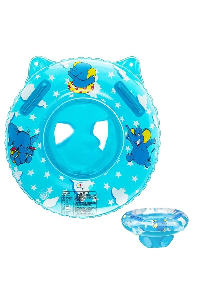 Y&D SYOSI Baby Swimming Float Inflatable Floatie Raft with Handle Safety Seat Children Waist Ring Kids Water Bathtub Beach Party Toys Toddler Swim for 3-36 Months  - Image 1
