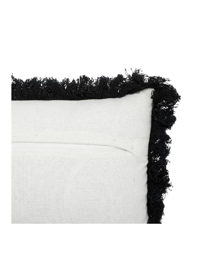 atmosphera Cotton Square Embroidered Decorative Cushion Multicolour 40 x 40 cm 196238