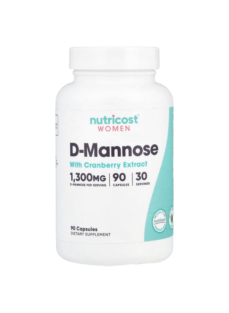 Women, D-Mannose with Cranberry Extract, 90 Capsules