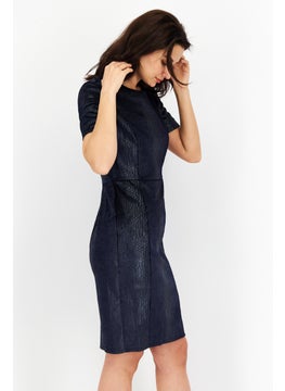T Tahari Women Cocktail Party Sheath Dress, Navy  - Image 2