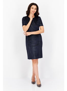 T Tahari Women Cocktail Party Sheath Dress, Navy  - Image 4