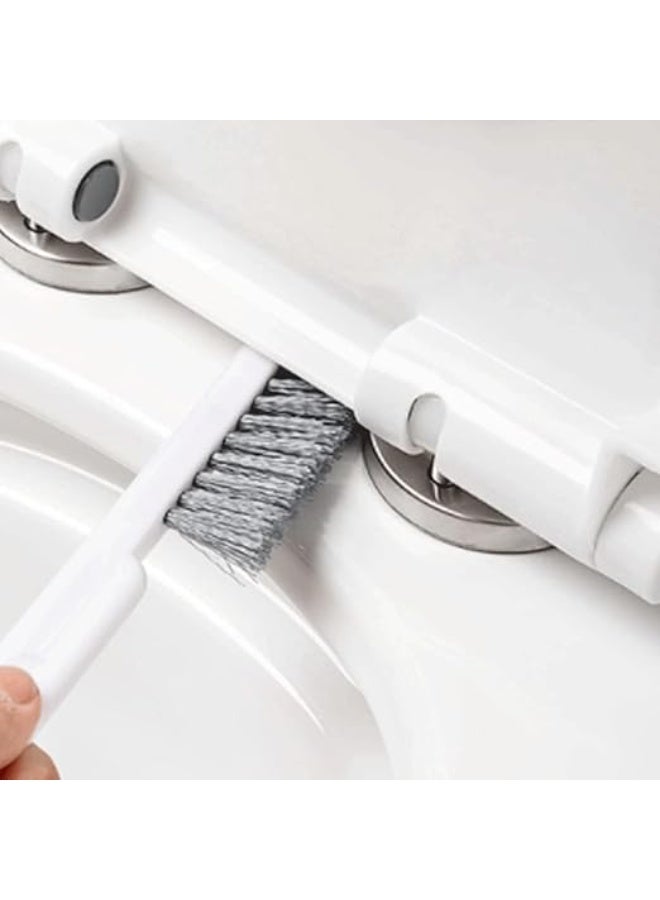 يوريفو فرشاة تنظيف المرحاض ثنائية الاستخدام، ناعمة، تُثبت على الحائط أو تُوضع على الأرض، بشعيرات سيليكون، مع حامل، لتنظيف عميق، قابلة لإعادة الاستخدام، مربعة الشكل - سهلة التنظيف - Image 4