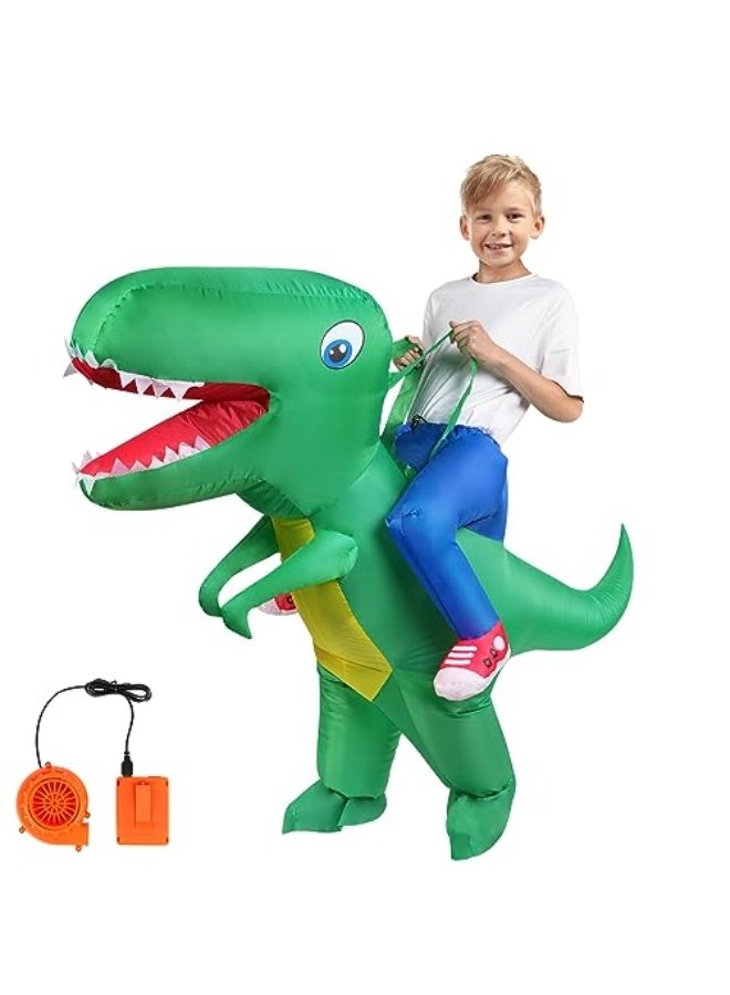 LOVET Inflatable Costume, Inflatable Costumes for Children Inflatable Costume, Inflatable Dinosaur Fun Costumes for Teachers School Halloween Party Carnival - Image 1
