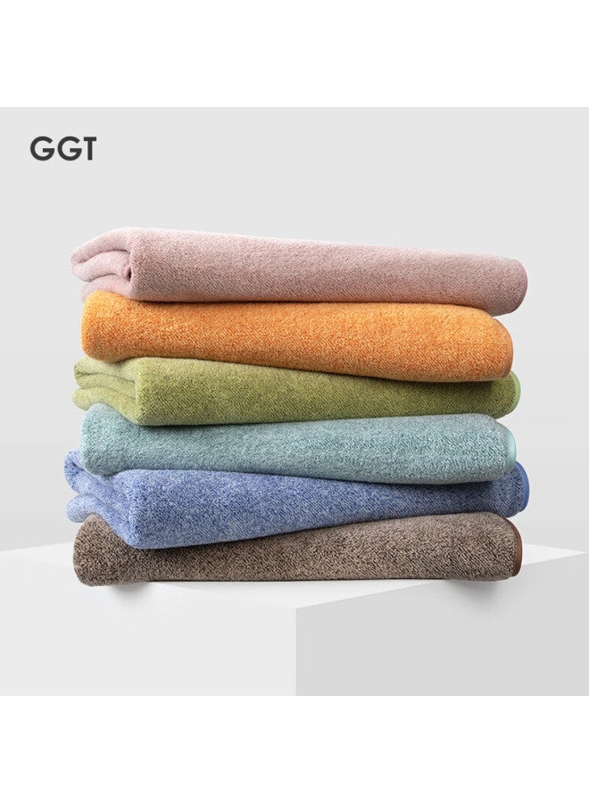 Ggt Colorful Bath Towel Set Of Two, Home Use Adult Large Towel, Absorbent Quick-drying Bath Towel For Men And Women, Cute Yellow
