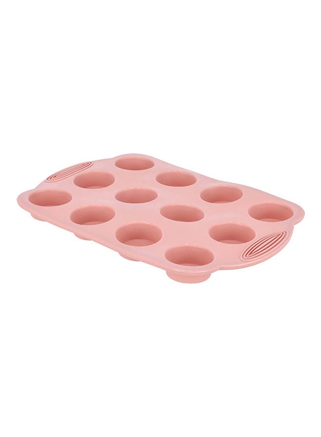 Royalford 6-Piece Silicone Bakeware Non-Stick Bakeware Oven Safe Pan Loaf Pan Round Pan Square Pan Bundt Pan 6 Cups Muffin Pan Pink - Image 3