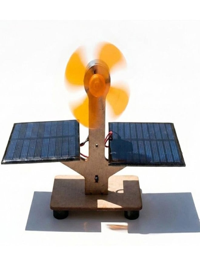 ERH India Readymade Solar Windmill Fan Model for School Projects - STEM Science Kit for Kids, Physics Experiment, Renewable Energy Educational Activity - Image 3