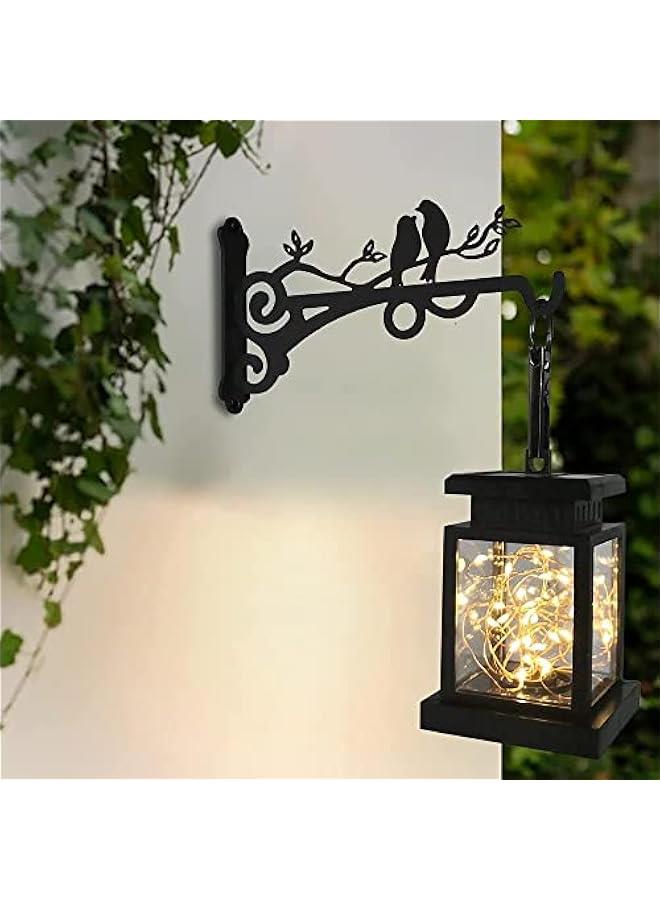 HOOKOR 2PCS Metal Plant Hanger Bracket, Decorative Plant Hangers Indoor Hanging Plant Bracket Metal Hanging Bracket Wall Mounted Lantern Hooks for Flower Basket Bird Feeder Wind Chime Lanterns - Image 5