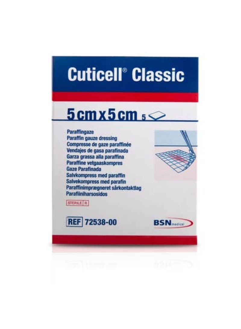 BSN Medical شاش البارافين الكلاسيكي من BSN Cuticell مقاس 5x5