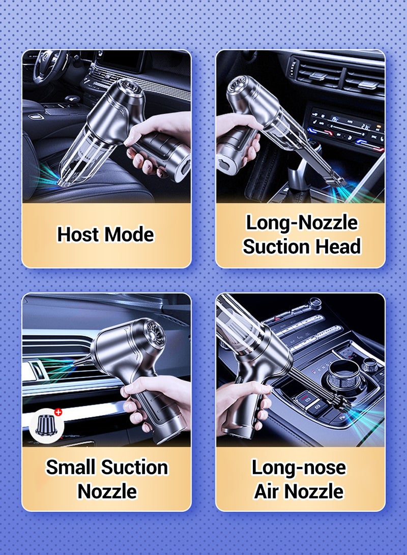 Dual-Function 2-in-1 Car Vacuum Cleaner Powerful Blower and Vacuum Compact Handheld Home Use High-Power Dust Blower Vacuum Cleaner - Image 3