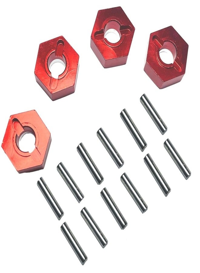 محول محور العجلات المعدنية السداسي ZDingTech 16440 M20101 المُطوّر لـ MJX Hyper Go H16BM H16GT، قطع غيار 14301 و14302، دبابيس سداسية 12 مم لـ MJX 16207 و16208 و16209 و16210 و14301، قطع غيار مُطوّرة H14BM 14209 و14210 - Image 2