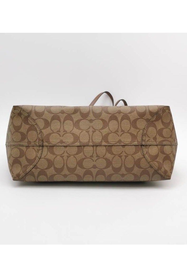 coachoutlet - Coach City Tote Large Leather Double C Flower Logo Tote Bag Shoulder Bag - Image 1