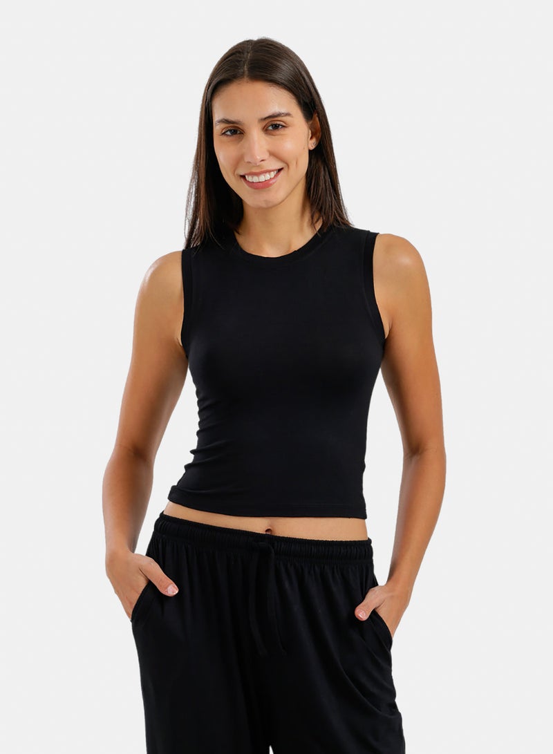 Carina Cropped Lounge Top - Image 1