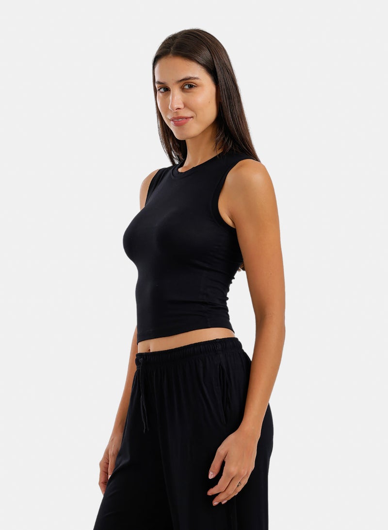 Carina Cropped Lounge Top - Image 3
