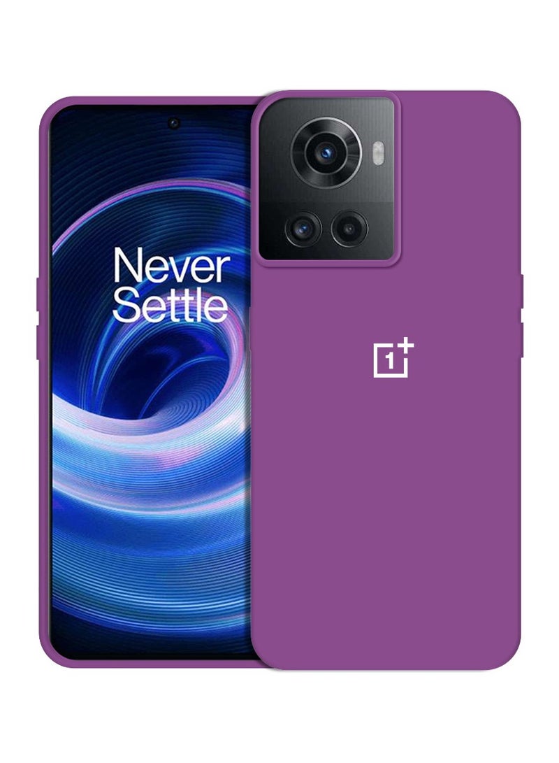CATANES OnePlus Ace Silicone Case Slim Soft Liquid Gel Case Shockproof Back Cover Full Body Protection 6.7 inch Purple - Image 1